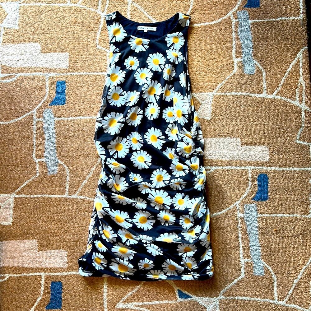 Reformation Daisy Print Mini Dress